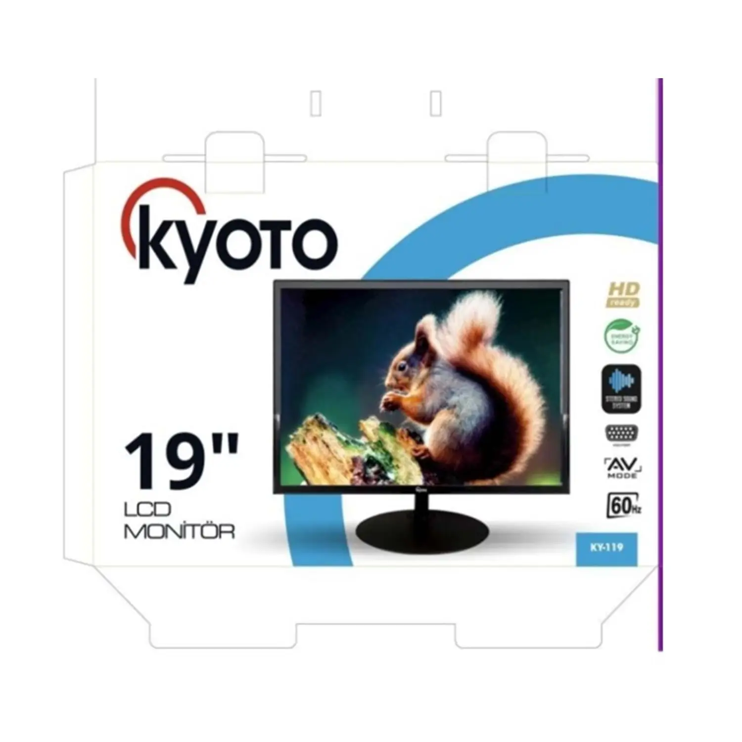 Kyoto KY-119 19'' Dahili Hoparlörlü LED Monitör (HDMI + VGA)